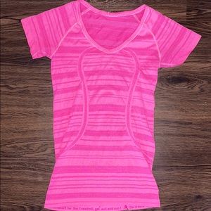 Pink swiftly tech Lululemon shirt